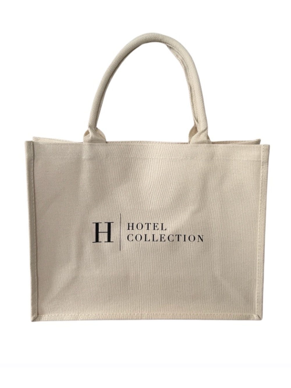 Hotel Collection Luxury Cream Canvas Tote NWOT